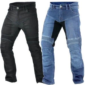 Männer Motorrad Jeans Motorrad Hosen Denim Hose Biker Motorrad Aramid Hose Neu - Picture 1 of 3
