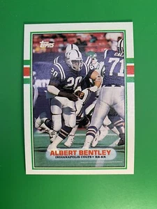 1989 Topps Albert Bentley #216 Indianapolis Colts - Picture 1 of 2