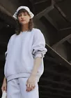 adidas Originals-Luxe Lounge -FLEECEPULLOVER SWEATSHIRT Woman Light Grey Gr.38