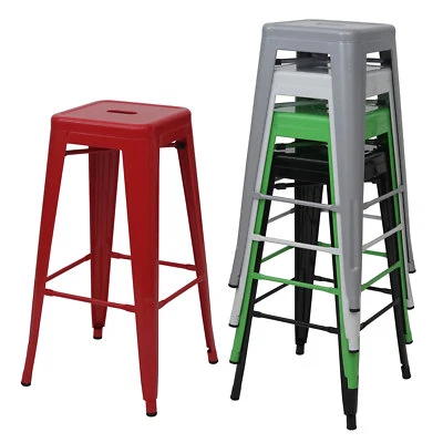 Barhocker HWC-A73, Barstuhl Tresenhocker, Metall Industriedesign stapelbar - Bild 1 von 4