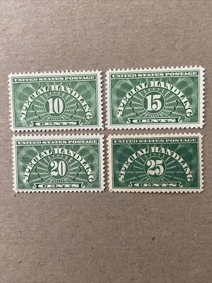 US Stamp Scott#  QE1-QE4 Special Handling 1925-28  MNH...Read Below - Image 1 of 2