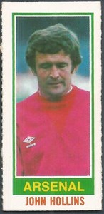 TOPPS-1980-FOOTBALLERS-PINK BACKS #037-ARSENAL-JOHN HOLLINS