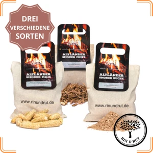 Rin & Rut Räucherchips - Altländer Smoker Chips - Apfel Buche Mais Räucherspäne - Bild 1 von 10