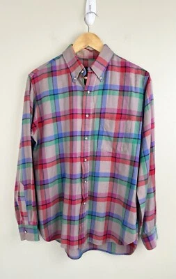 Lobo By Pendleton шерстяная смесь на пуговицах красный синий клетчатый размер средний клетчатый - Изображение 1 из 4