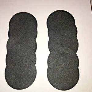 10 Filzpolster - 2,5 Zoll schwarz rund ~ 2 mm dick - Bild 1 von 2