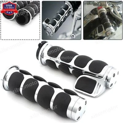 Custom 1" Motorcycle Handle Bar Hand Grips for Yamaha V-Star 650 XVS650A Classic - Image 1 of 4