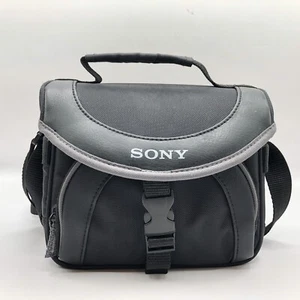 Sony Black Padded Camera Bag Travel Case with Adjustable Strap LCS- X20 Black  - Picture 1 of 5