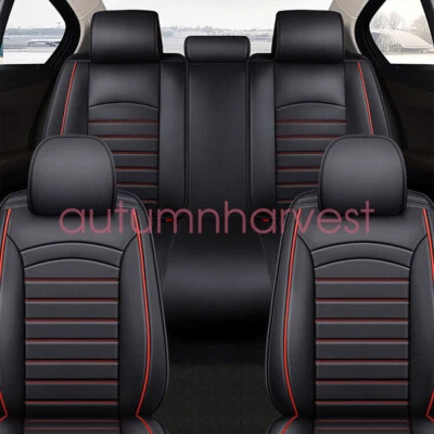 For Toyota Car Seat cover Full set Leather 5-Seats Front Rear Protector Cushion - Изображение 1 из 4