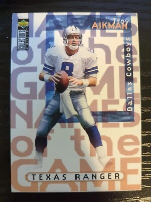 Troy Aikman Names of the Game 1997 Upper Deck Collector's Choice NFL Card - Image 1 of 4