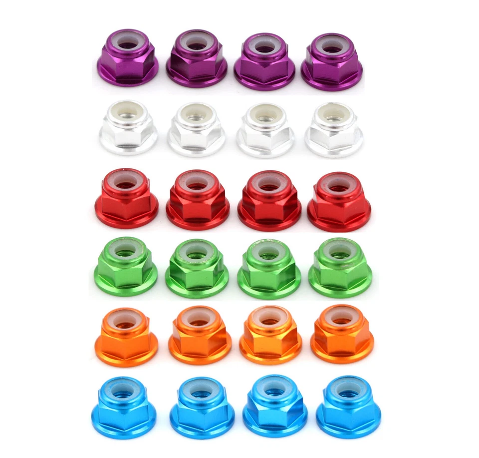 Rc Car Aluminium Wheel m4 Nuts For Hpi rs4 firestorm Blitz Sprint Savage xs - Image 1 of 1