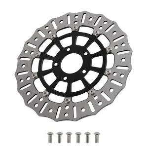 Rotor de disco de freno delantero de 11,8" para Harley-Davidson Softail Breakout Fat Bob negro - Imagen 1 de 12