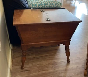 Vintage Dough Box Accent Side End Table - Picture 1 of 3