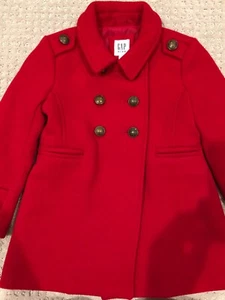Girls Gap Wool Jacket - Red XS - Picture 1 of 2