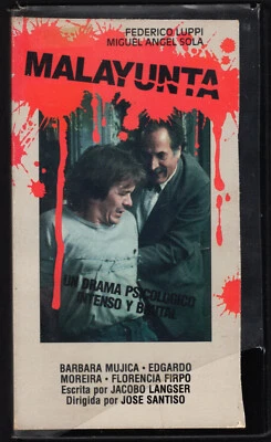 MALAYUNTA (1986) Federico Luppi Argetina TORTURE, RARE Vestron Video Espanol VHS - Image 1 of 3