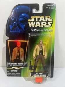 Star Wars POTF Green Holo Luke Skywalker Ceremonial Outfit MOC 1996 Kenner - Picture 1 of 11