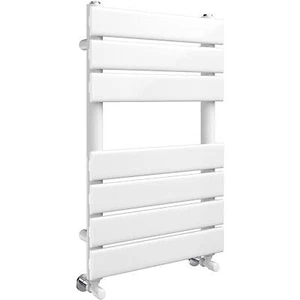 Bathroom Heated Towel Rail Radiator Ladder Designer Flat 650mm White Warmer Rad - Imagen 1 de 7