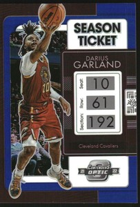 2021-22 Panini Contenders Optic Blue #42 Darius Garland /99