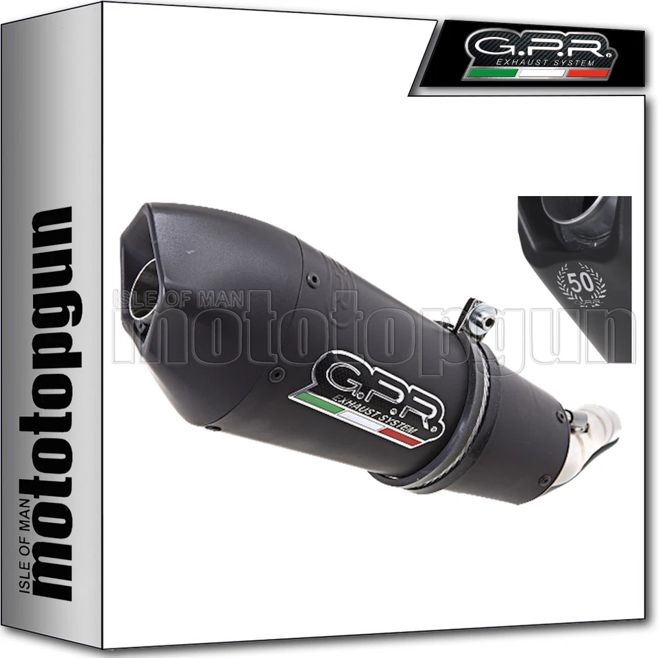 GPR HOM SLIP-ON EXHAUST GPE BLACK TITANIUM CAN AM SPYDER RS RSS 2015 15 2016 16 - Image 1 of 1