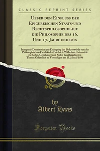 Ueber den Einfluss der Epicureischen Staats-und Rechtsphilosophie auf die - Picture 1 of 2