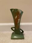 Roseville Snowberry Green Vintage Pottery Vase IVI-7