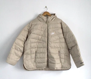 Nike DownFilled Jacket Therma-FIT Hooded DM0698-206 Ivory Plus Size - Picture 1 of 13