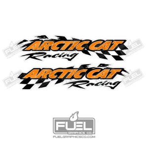 Arctic Cat Racing Premium Vinyl Decal / Sticker 2-Pack - Made in the USA - Picture 1 of 3