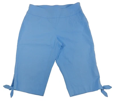 HEARTS of PALM pants Women’s Size 6P pale Blue Cropped Pull-on Stretch (nn63) - Image 1 of 4