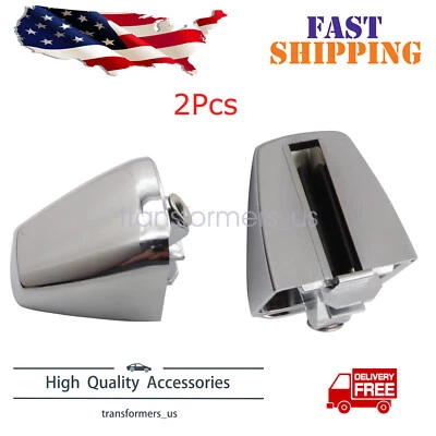 2x Cubierta de tapa de extremo de manija de puerta exterior delantera o trasera cromada para Hummer H3 06-10 EE. UU. Foto 1 de 4