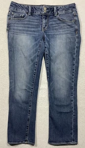 American Eagle Artist Jeans Women's 8 32x26 Medium Wash Blue Denim - Picture 1 of 12
