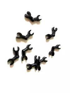 LEGO Parts: Battle Droid Mechanical SMALL Arm, Bent, # 49754, Black- 8 Pcs - Picture 1 of 1