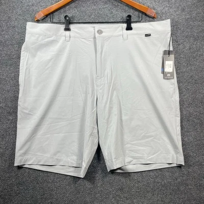 NWT Travis Mathew Carlsbad Golf Shorts Men's 40 Gray Wrinkle Resist Stretch - Image 1 of 4