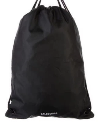 NUEVO BOLSO MOCHILA BALENCIAGA NEGRO NYLON CORDÓN Foto 1 de 4