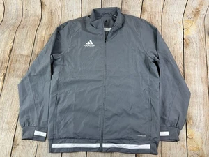 Adidas Team 19 Woven Fußball Jacke grau weiß Jugend XL 15/16 Jahre Aeroready - Bild 1 von 8