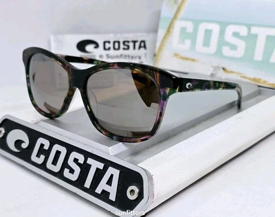 Gafas de sol polarizadas 580G COSTA DEL MAR abulón/plata espejo SARASOTA brillantes NUEVAS Foto 1 de 4