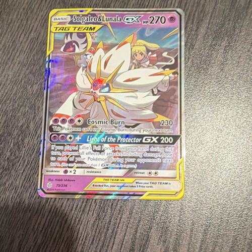 Solgaleo & Lunala GX (Full Art) Ultra Rare Holo SM - Cosmic