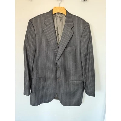 Daniel Cremieux Pinstripe Blazer Signature Collection Loro Piana Wool 43R - Image 1 of 4