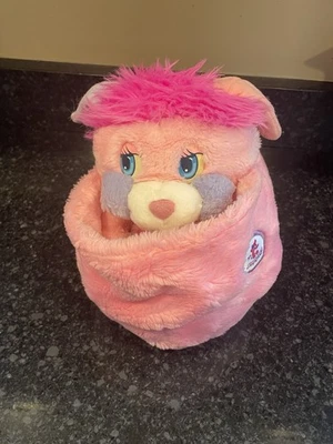 VTG American Greetings 80’s Popples Party Plush Pink & Purple 1985 14” - 15" - Image 1 of 4