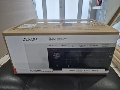 Brand New w 2 Year Warranty MSRP $949+ Denon AVR-S970H 7.2 Ch. 8K AV Receiver - Image 1 of 4