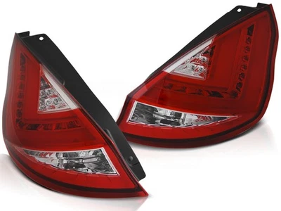 rear lights for FORD FIESTA MK7 2008 2009 2010 2011 2012 hatchback red white LED - Image 1 of 4