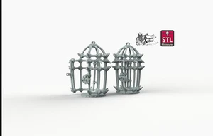 Runde Gefängniskäfige - STL Miniatures Wargaming D&D DnD - Bild 1 von 6