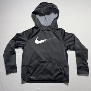 Nike Hoodie  Boys Medium Gray Therma Dri-Fit Pullover Sweater  - Picture 1 of 7