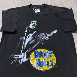 Vintage 1993 Buddy Holly Musik T-Shirt Winterland Productions schwarz Medium - Bild 1 von 7