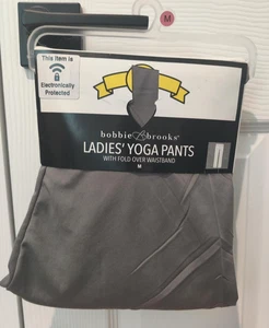 Bobbie Brooks Women's Gray Yoga Pants Polyester NIP Size Medium - Picture 1 of 3