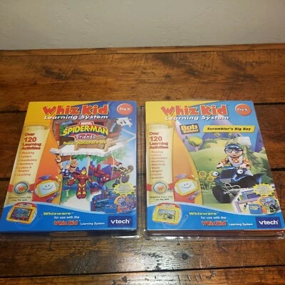 VTech Whiz Kid Learning System Spiderman and Friends Bob The Builder  - Image 1 of 4