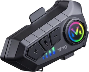 Y10 Motorcycle Helmet Bluetooth Headset, Bluetooth 5.3 Headphone, Smart Noise Re - Picture 1 of 12