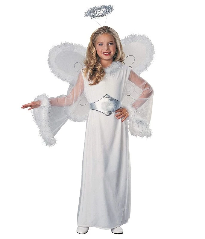 Snow Angel - White - Christmas - Easter - Costume - Child - 2 Sizes - Image 1 of 1
