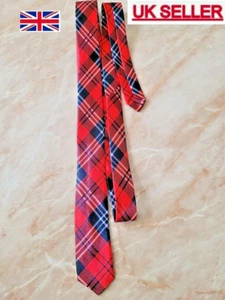ROT TARTAN KRAWATTE ERWACHSENENGRÖSSE SCHICKKLEID - Bild 1 von 3