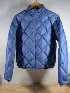 Montbell Diamond Stitch Goose Down Puffer Jacket - Blue Lightweight - Women's L - Picture 1 of 14