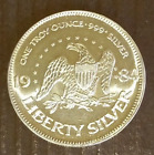 1984 A-Mark Liberty Silver Eagle 1 oz .999 Fine Silver Round
