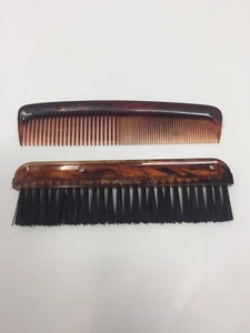 Vintage Pro-phy-lac-tic No. 10 peine y nº Cepillo 337 marrón negro remolino EE. UU. - Imagen 1 de 10